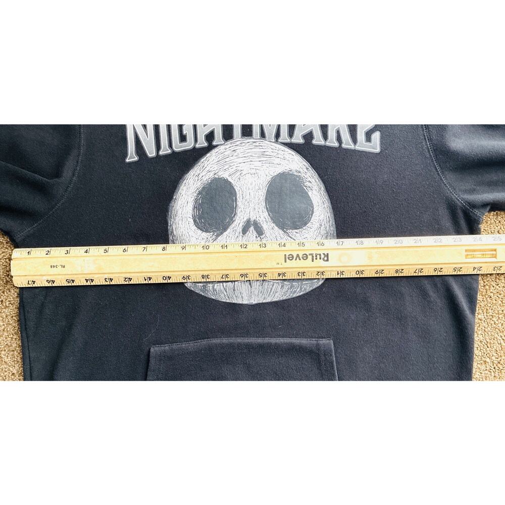 Disney Mens Black Hoodie The Nightmare Before Christmas Jack Skellington L - Picture 5 of 6